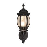 Elvo Lantern Up Outdoor Wall Light – Matt Black