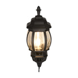 Elvo Lantern Up Outdoor Wall Light – Matt Black