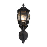 Elvo Lantern Up Outdoor Wall Light – Matt Black