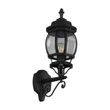 Elvo Lantern Up Outdoor Wall Light – Matt Black