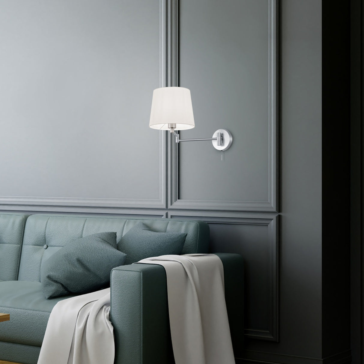 Lyon Cone Wall Light – Satin Nickel