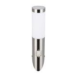 Trioto PIR Outdoor Wall Light – Satin Nickel
