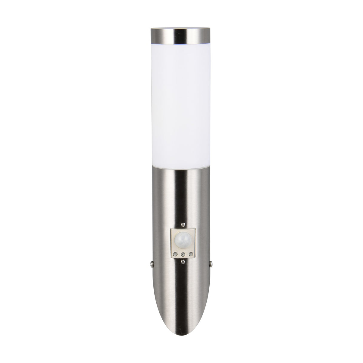 Trioto PIR Outdoor Wall Light – Satin Nickel