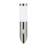 Trioto PIR Outdoor Wall Light – Satin Nickel