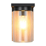 Ardila Lantern Outdoor Wall Light – Wood Effect