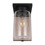 Ardila Lantern Outdoor Wall Light – Wood Effect