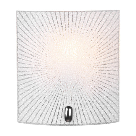 Elisa Glass Wall Light – Chrome
