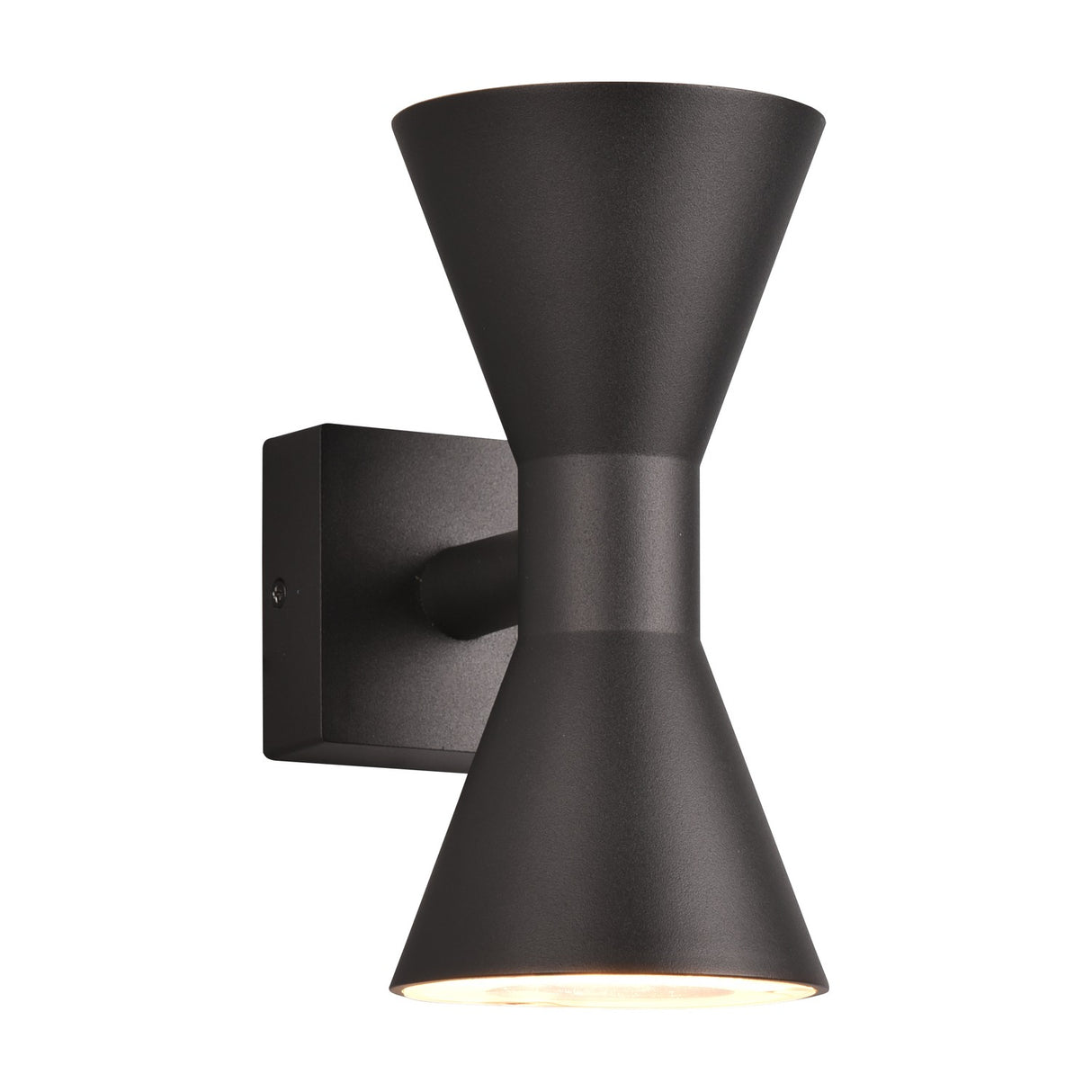 Ardas 2 Light Up Down Outdoor Wall Light – Matt Black