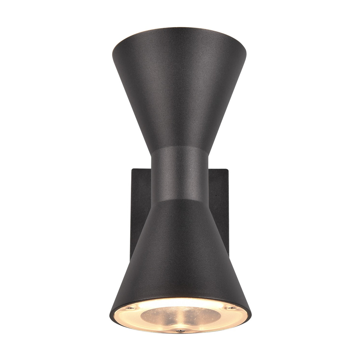 Ardas 2 Light Up Down Outdoor Wall Light – Matt Black