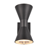 Ardas 2 Light Up Down Outdoor Wall Light – Matt Black
