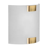 Pura Glass Wall Light – Antique Brass