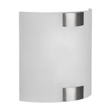 Pura Glass Wall Light – Satin Nickel
