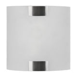 Pura Glass Wall Light – Satin Nickel