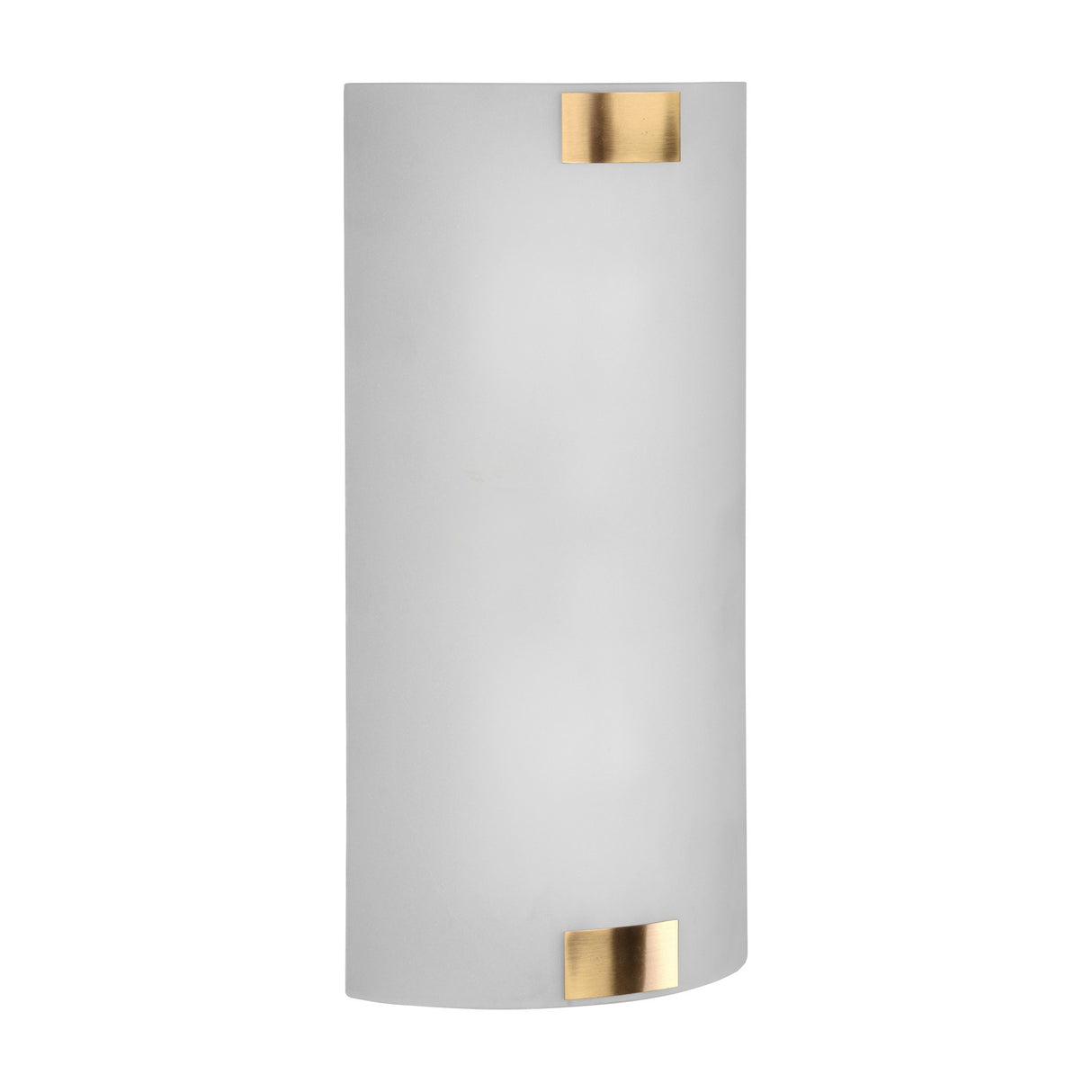 Pura 2 Light Glass Wall Light – Antique Brass