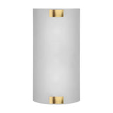 Pura 2 Light Glass Wall Light – Antique Brass