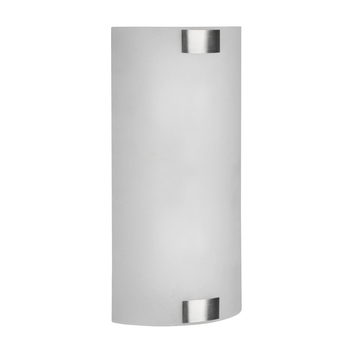 Pura 2 Light Glass Wall Light – Satin Nickel