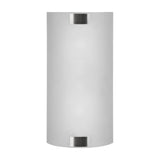 Pura 2 Light Glass Wall Light – Satin Nickel
