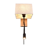 Nilam 2 Light Square Wall Light – Natural
