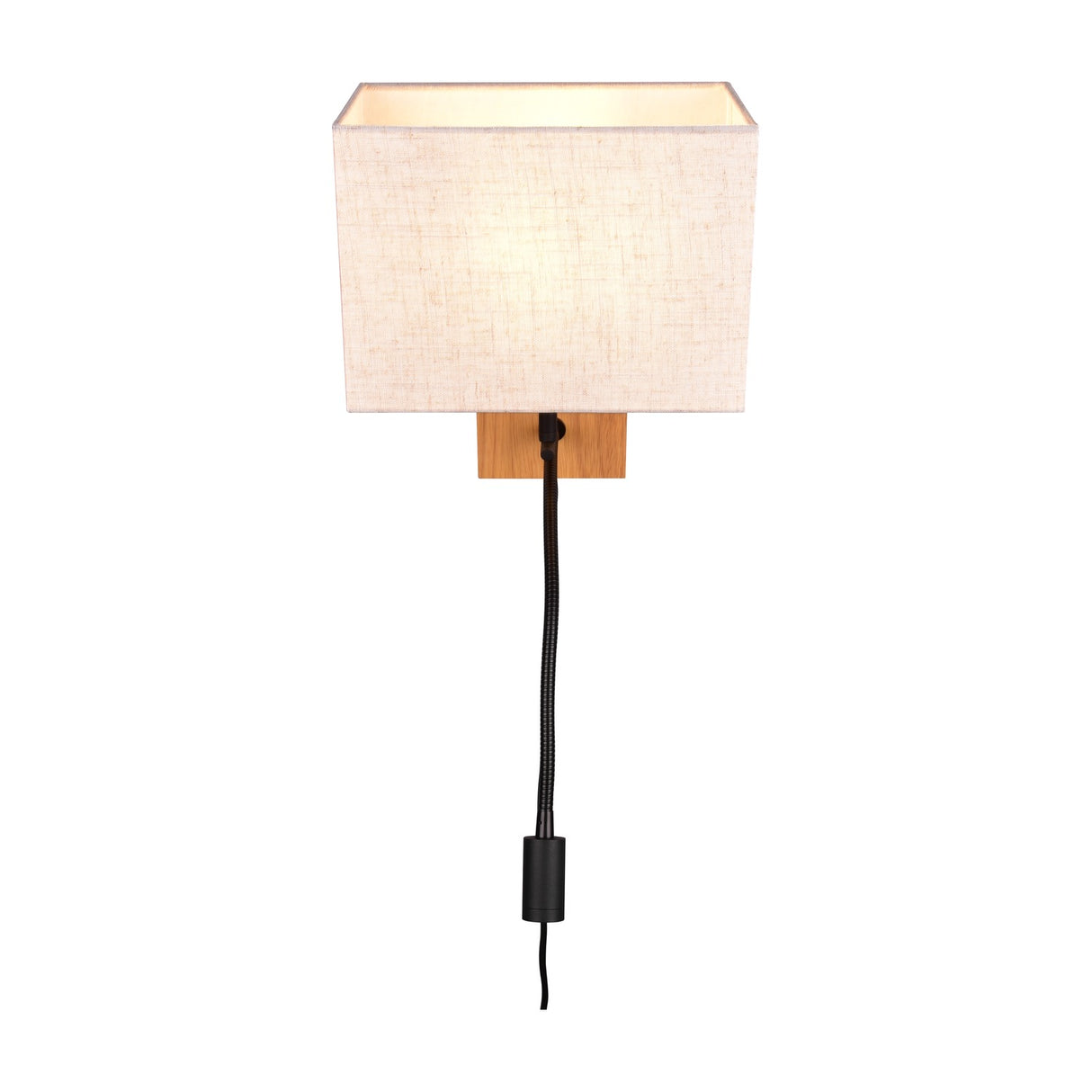 Nilam 2 Light Square Wall Light – Natural