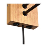 Nilam 2 Light Square Wall Light – Natural