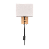 Nilam 2 Light Square Wall Light – Natural