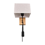 Nilam 2 Light Square Wall Light – Natural