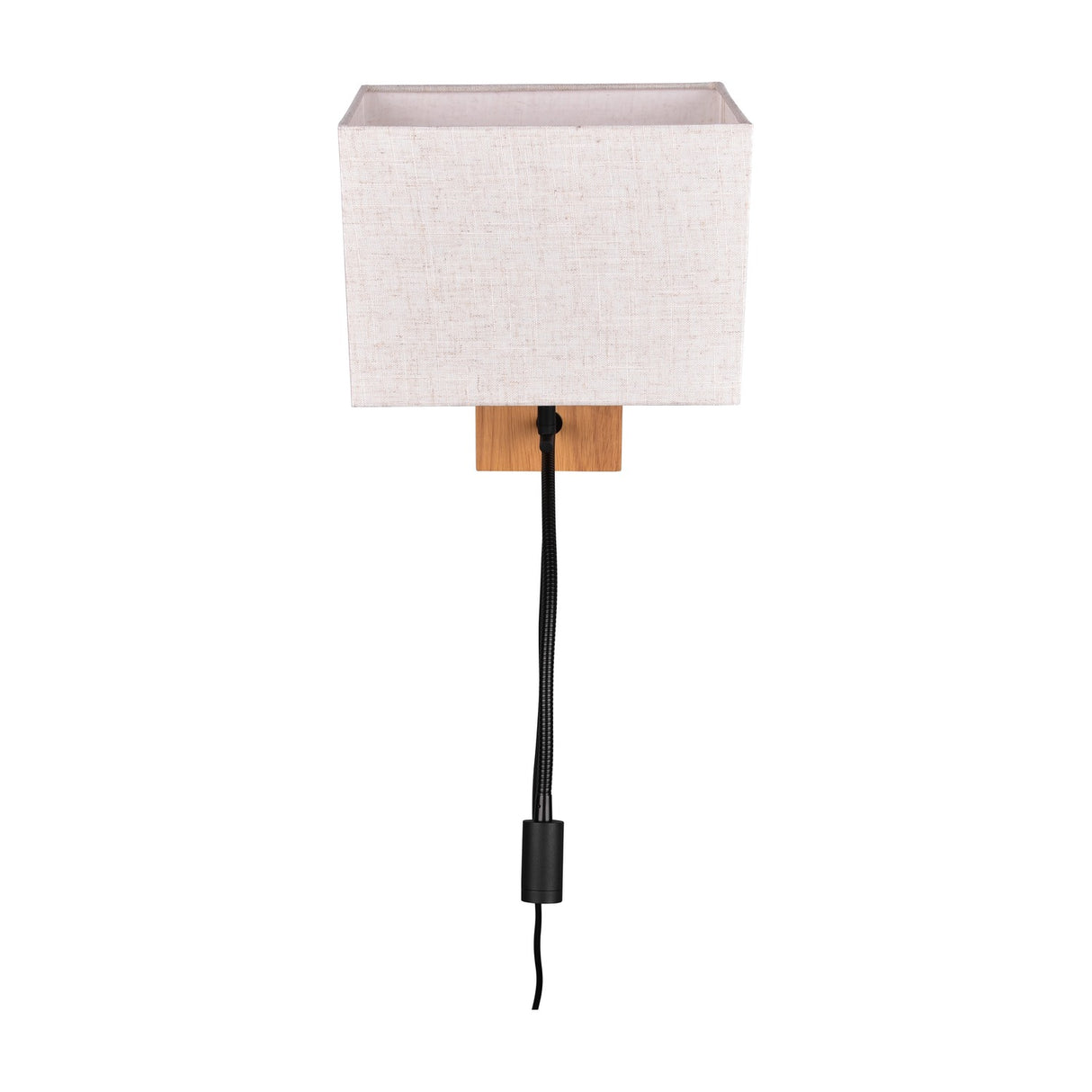 Nilam 2 Light Square Wall Light – Natural