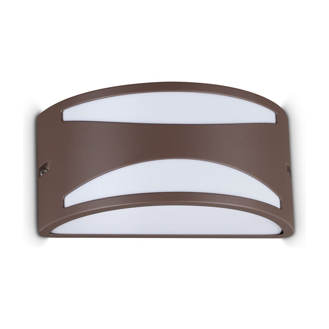 Rex Slotted Outdoor Wall Light - Coffee