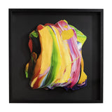 Cromatismo Canvas Wall Art - Black