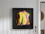 Cromatismo Canvas Wall Art - Black