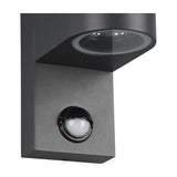 Roya Up Down Round 22cm PIR Outdoor Wall Light – Anthracite