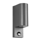 Roya Up Down Round 22cm PIR Outdoor Wall Light – Anthracite