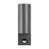 Roya Up Down Round 22cm PIR Outdoor Wall Light – Anthracite