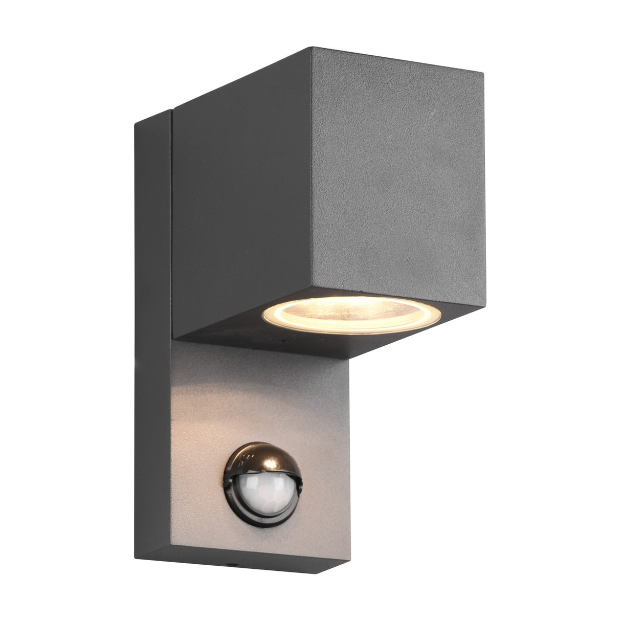 Roya Square 15cm PIR Outdoor Wall Light – Anthracite