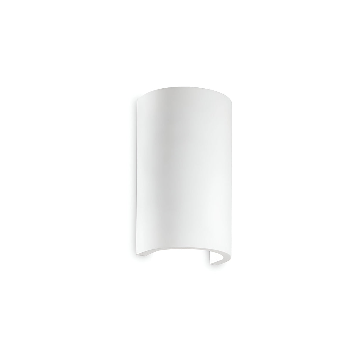 The Vividara-2 Wall Light - White showcases a modern aesthetic with its sleek, curved design. Its dual light emission enhances any space, elegantly set against a plain white background.