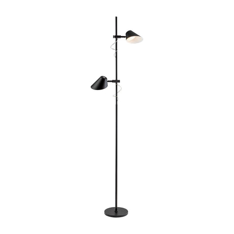 Esino 2 Light LED Floor Lamp - Black