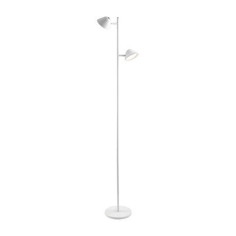Taros 2 Light LED Floor Lamp - White