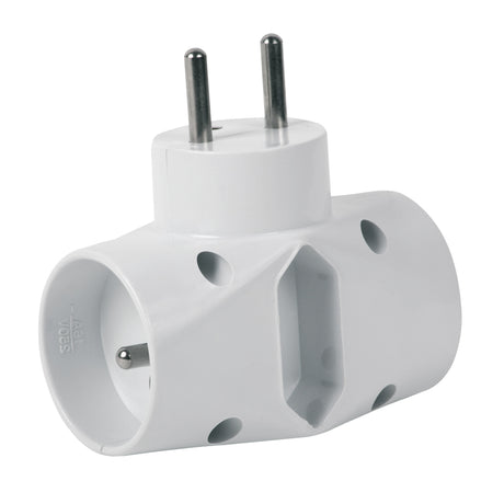 3-Way Plug Splitter 250V Type E - White Krt