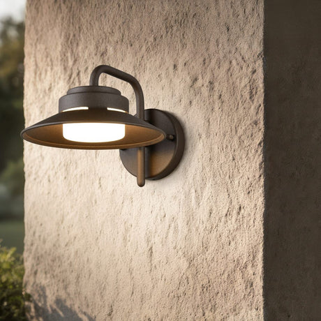 Atrato Lantern Outdoor Wall Light – Rust