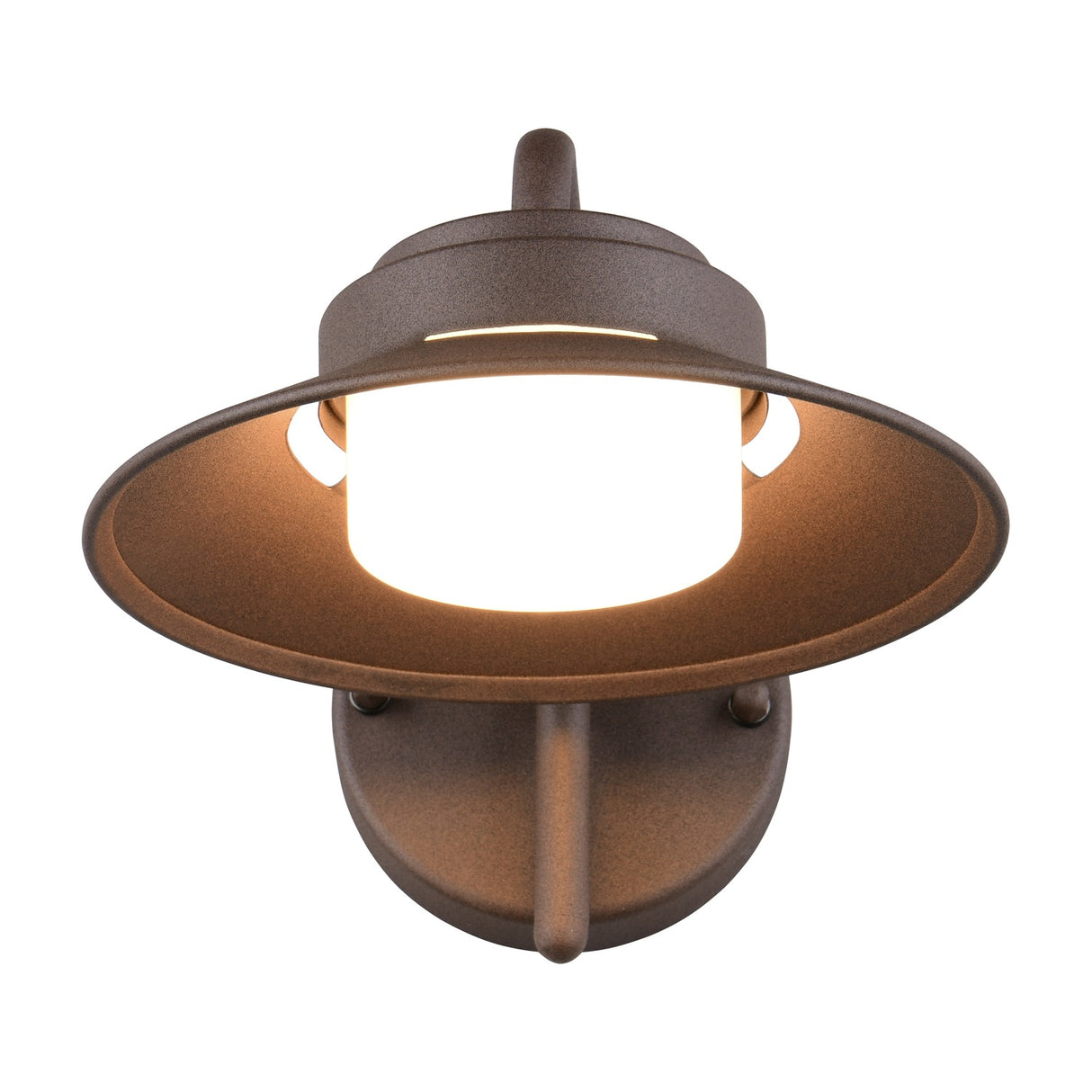 Atrato Lantern Outdoor Wall Light – Rust
