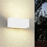 Mayenne Up Down Outdoor Wall Light – Matt White