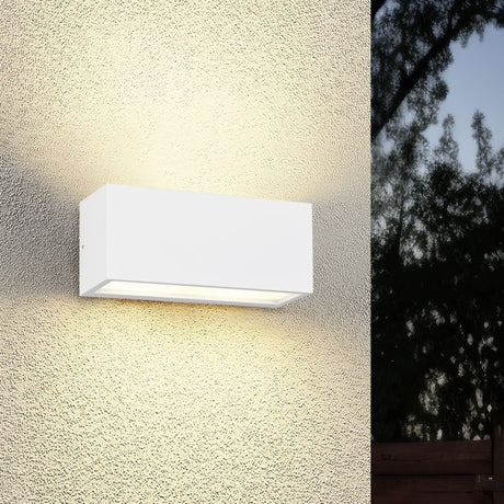 Mayenne Up Down Outdoor Wall Light – Matt White