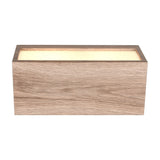 Mayenne Up Down Outdoor Wall Light – Wood Effect
