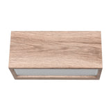 Mayenne Up Down Outdoor Wall Light – Wood Effect