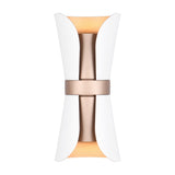 Coat 2 Light Up Down Cone Wall Light – Matt White