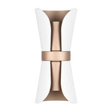 Coat 2 Light Up Down Cone Wall Light – Matt White