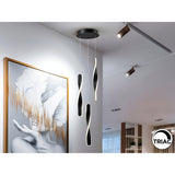 Twist 3 Light Dimmable LED Cluster Pendant 30W 3000K - Black