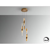 Twist 3 Light Dimmable LED Cluster Pendant 30W 3000K - Gold