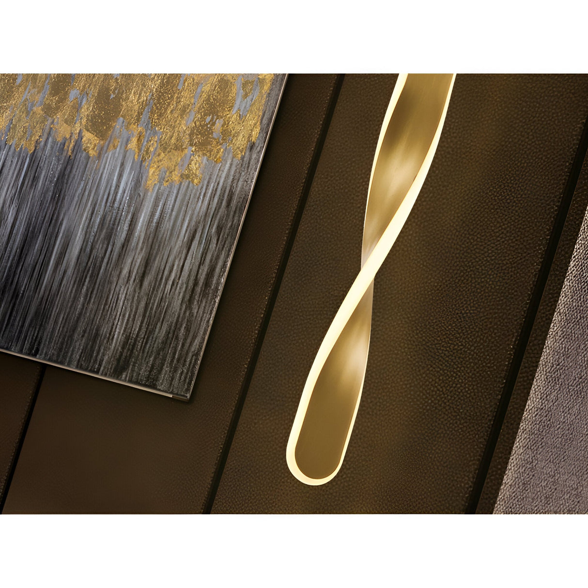 Twist LED Pendant Light 11W 3000K - Brushed Gold
