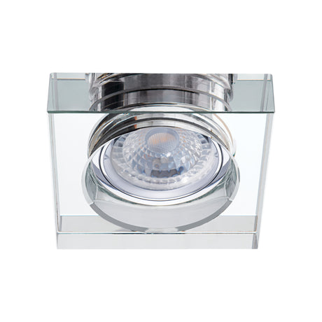 Morta SR B Square Recessed Downlight Fitting - Silver